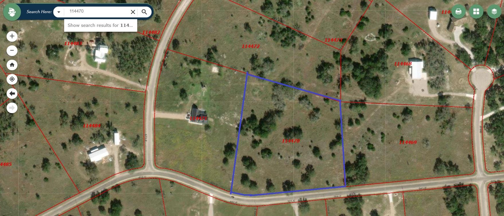 Property Boundary Map. Illustrating the property'