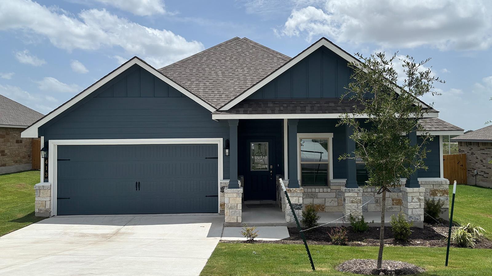 Board and batten siding pairs beautifully with st