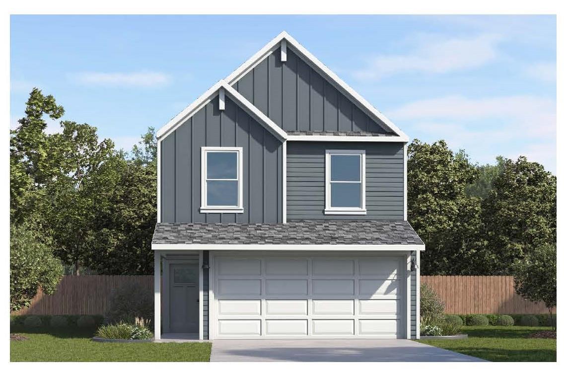 Two-story residence featuring a combination of ho