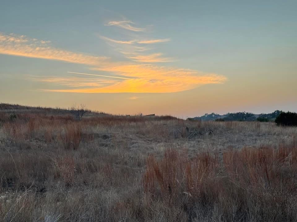 Expansive land with natural ground cover and dist