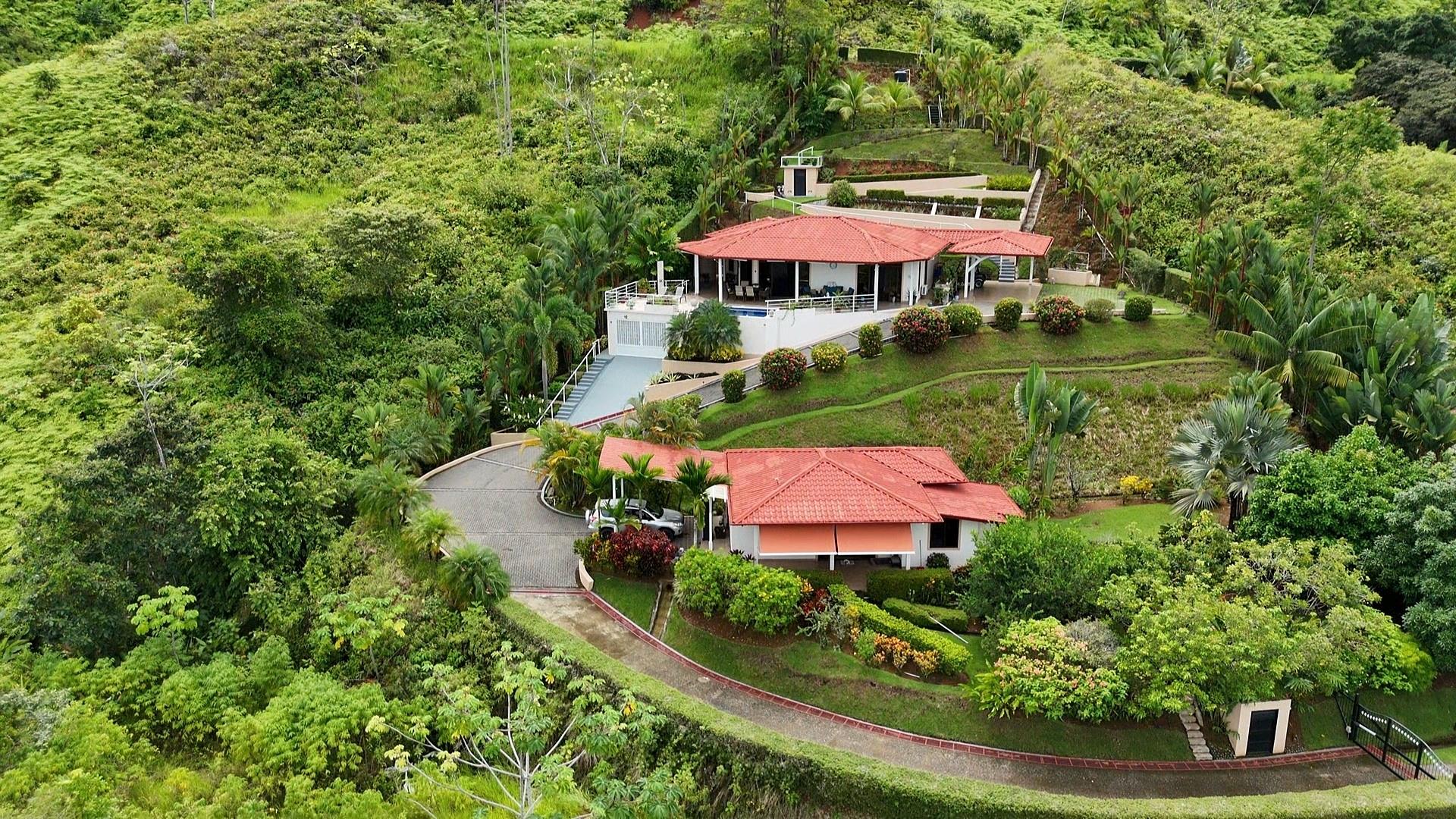 Terraced property featuring two structures with r