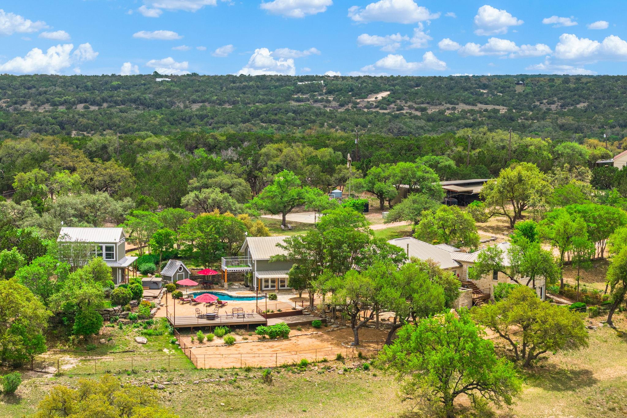 Expansive property featuring multiple structures,