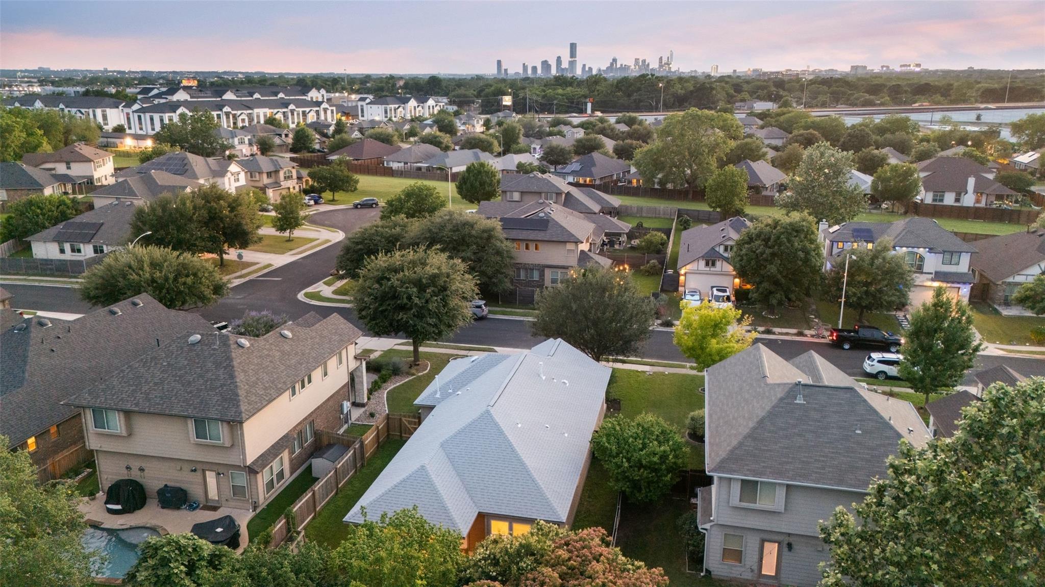 Suburban neighborhood featuring a variety of resi