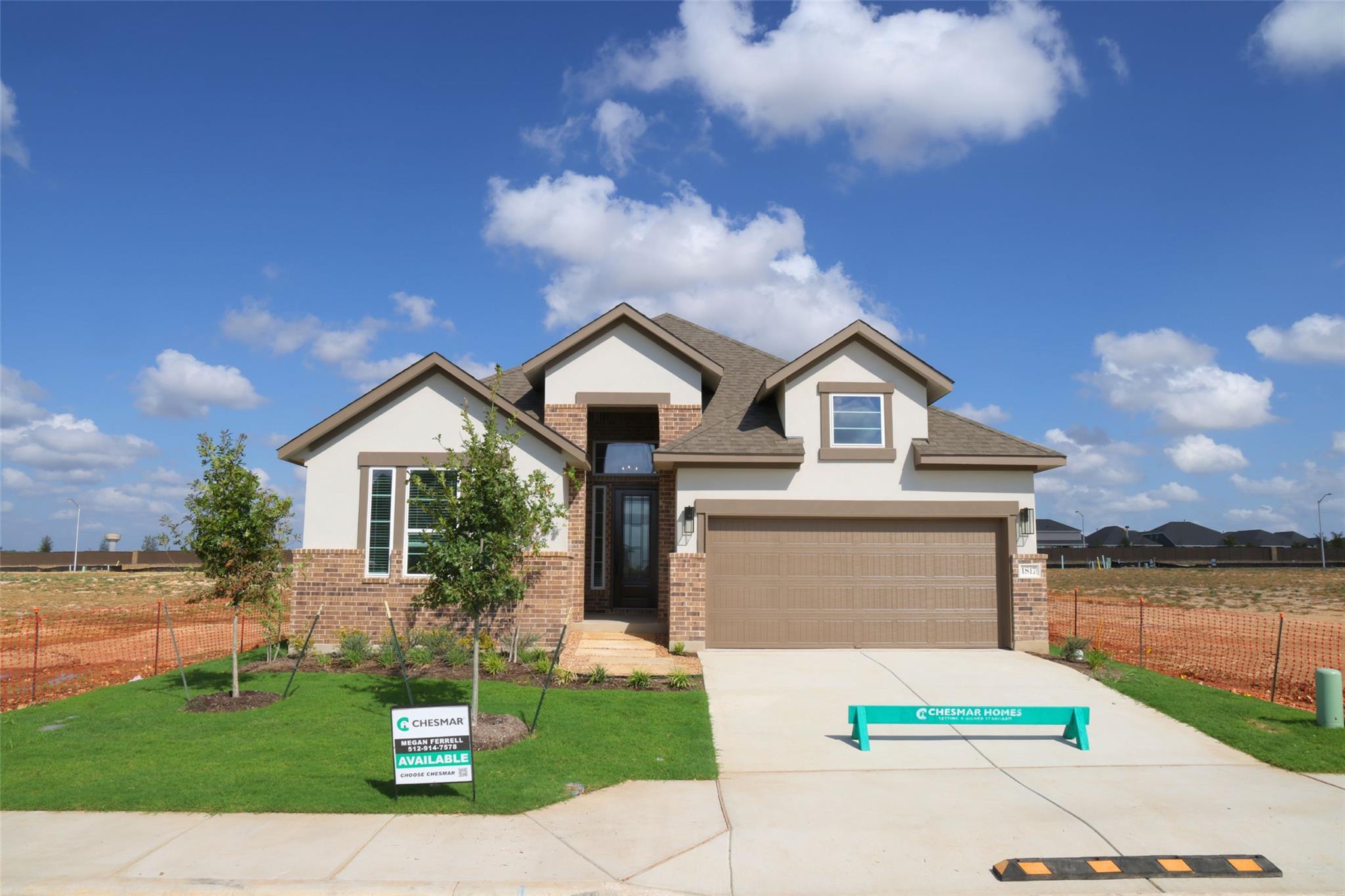 Classic brick and stucco architecture creates imp