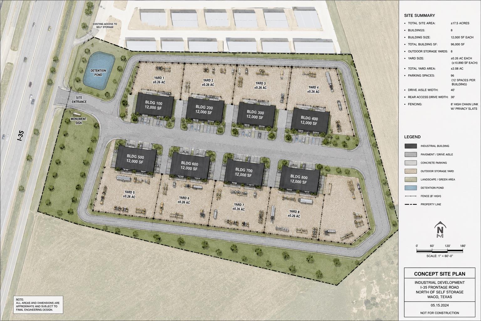 An aerial view captures the meticulously planned 