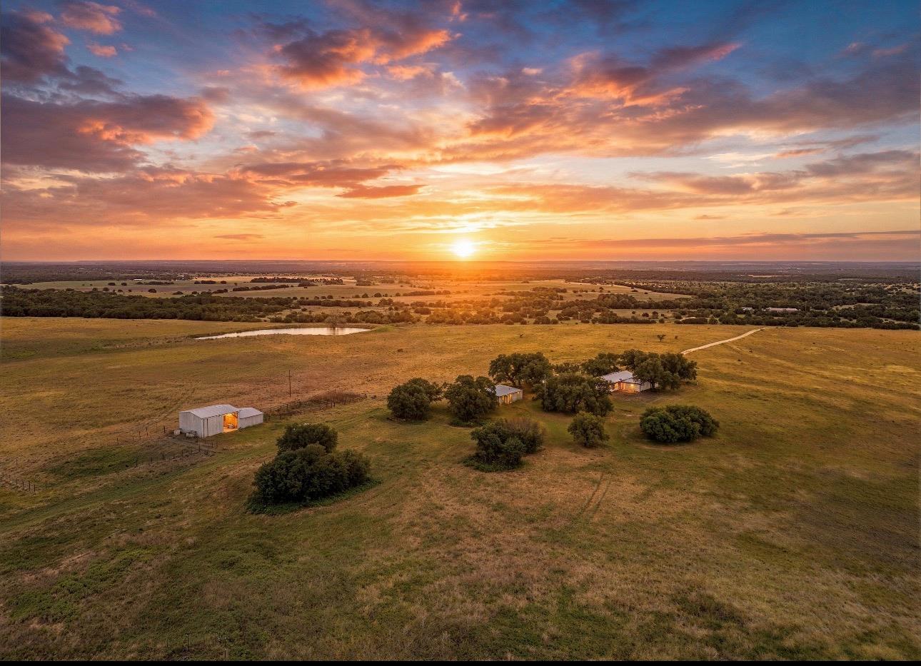 Witness glorious sunsets over sprawling acres, of