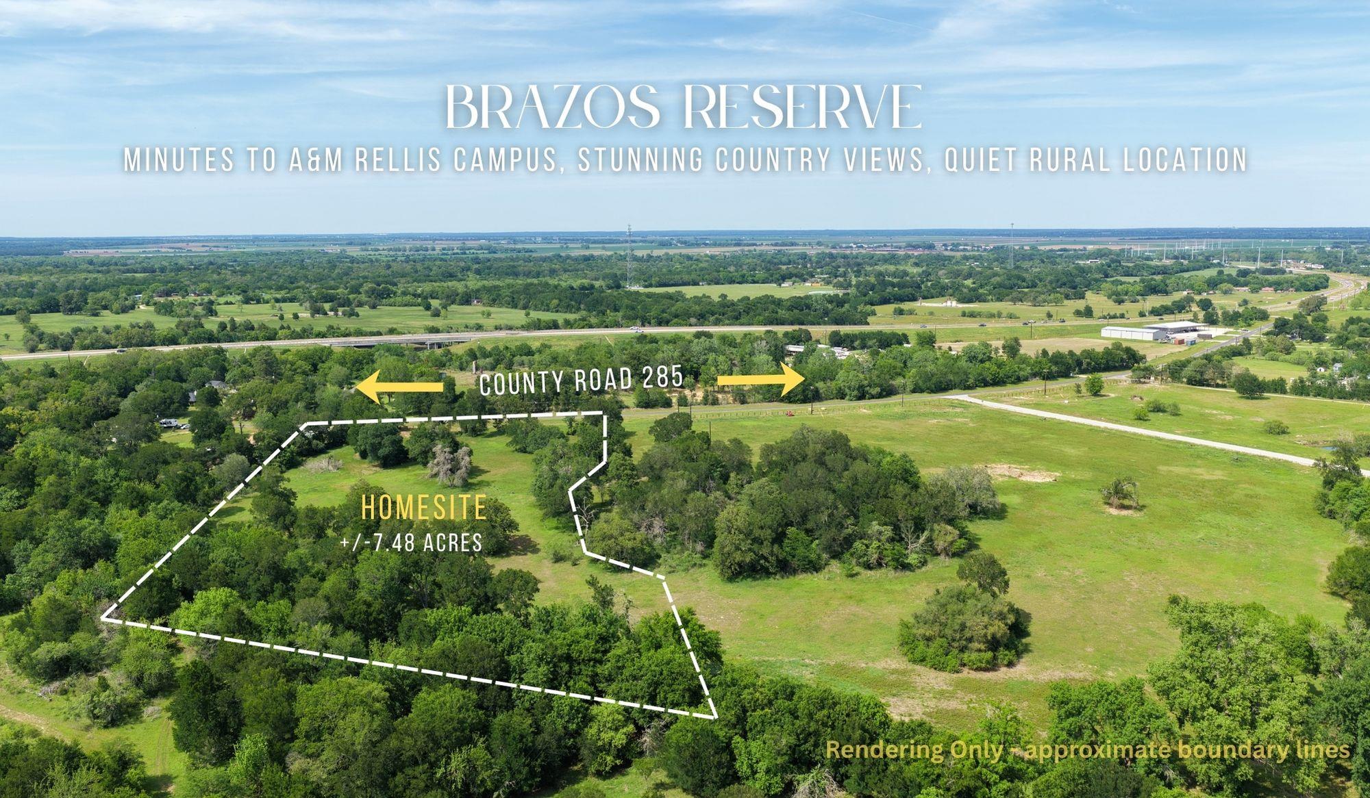 Expansive rural homesite spanning approximately 7