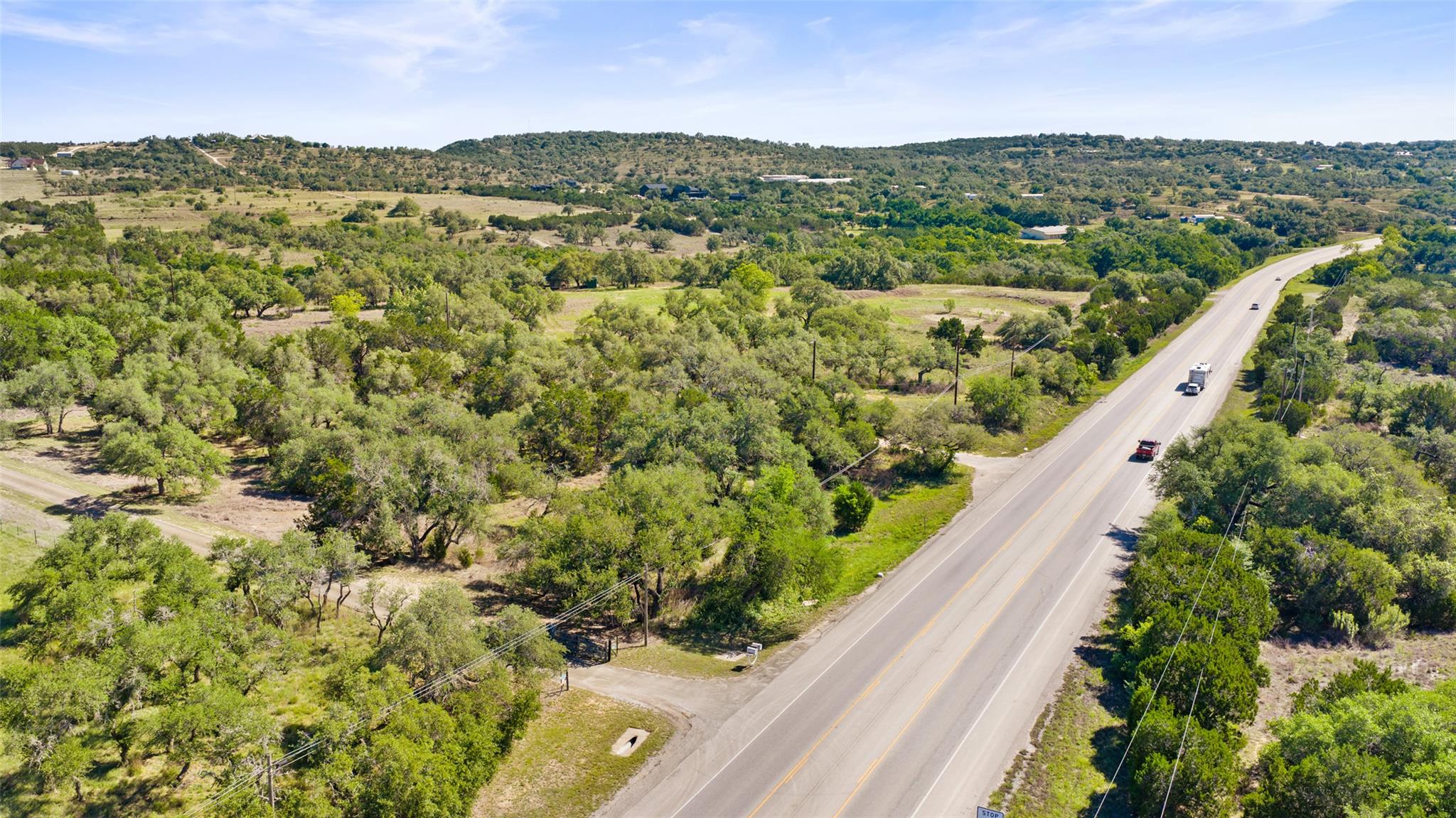 Expansive natural landscape with extensive tree c
