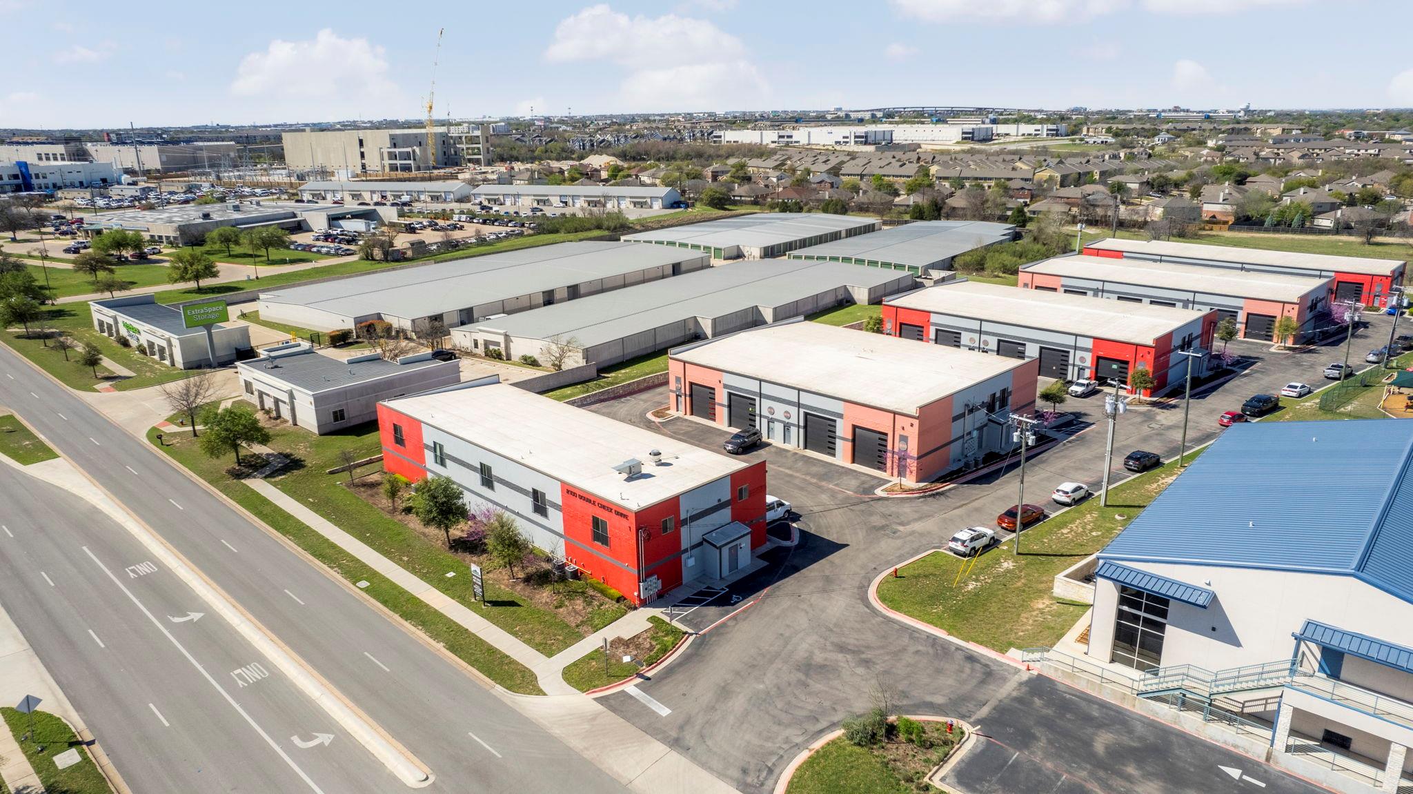 Commercial property featuring multiple industrial