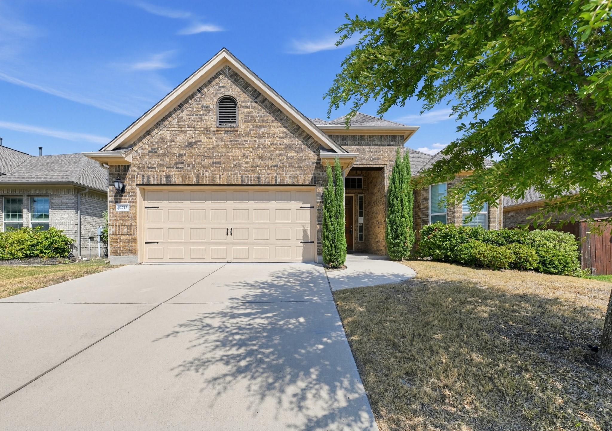 Brick exterior highlights the classic architectur