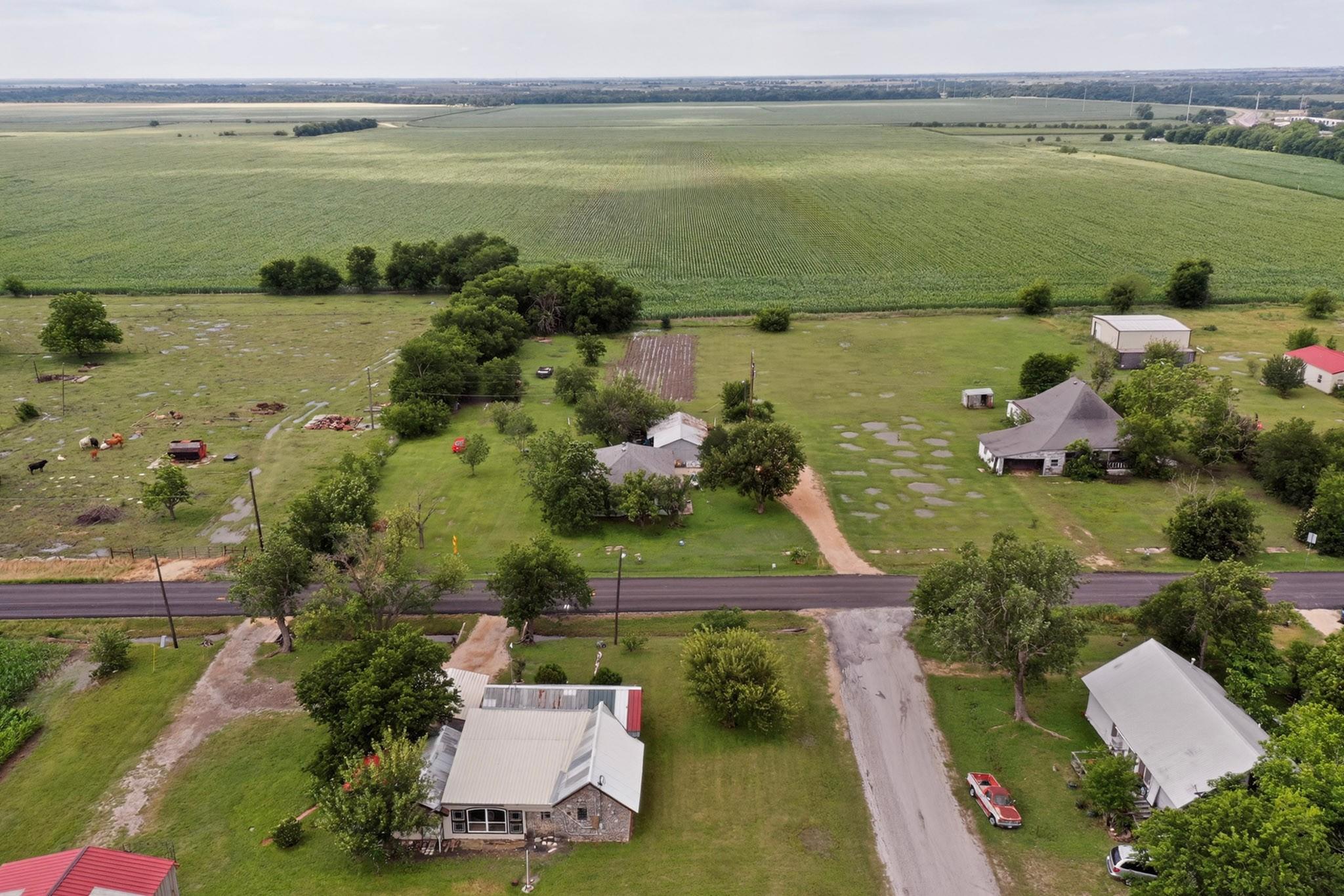 Expansive rural acreage with multiple structures