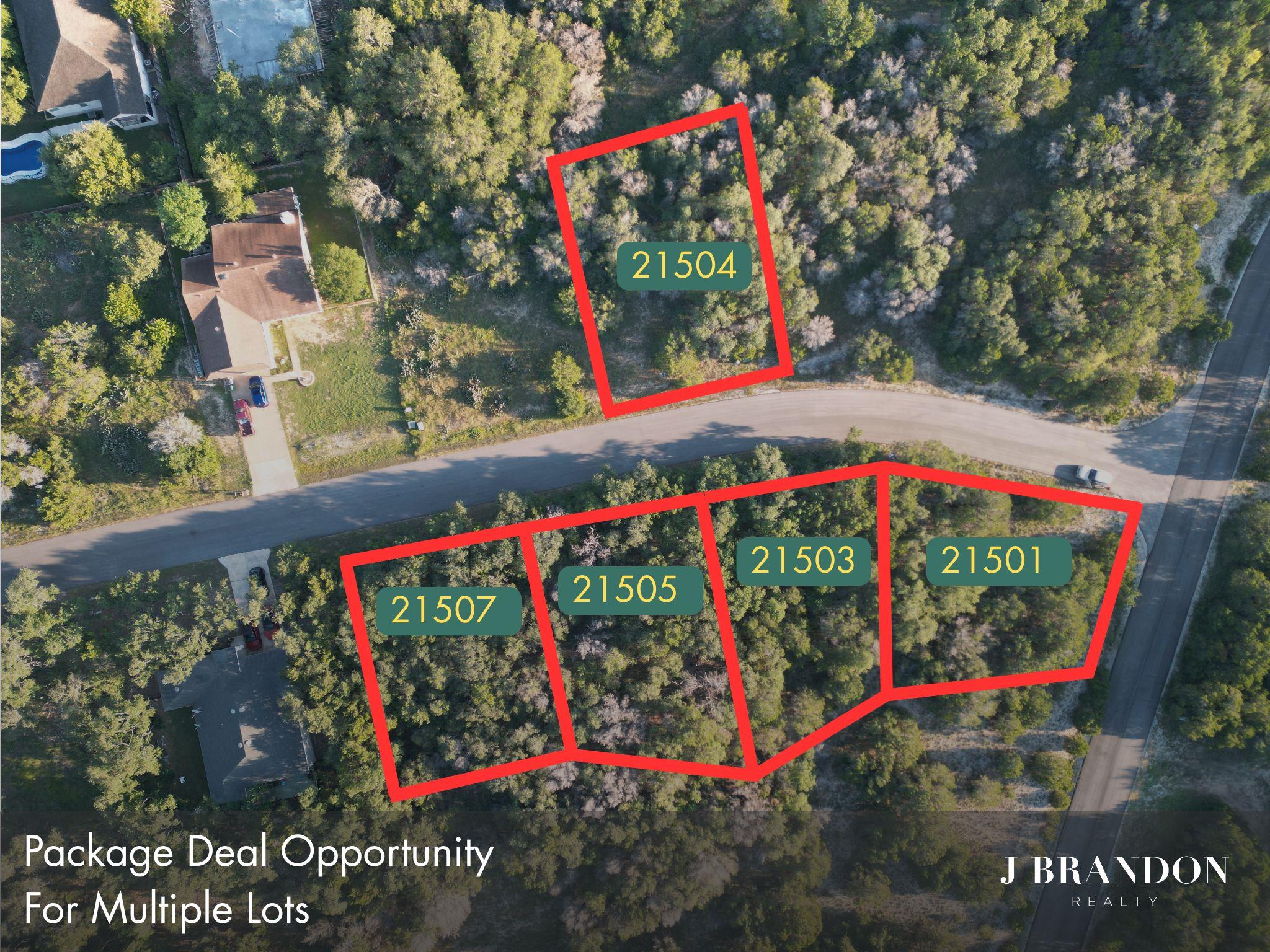 Aerial Survey. Displaying multiple properties wit