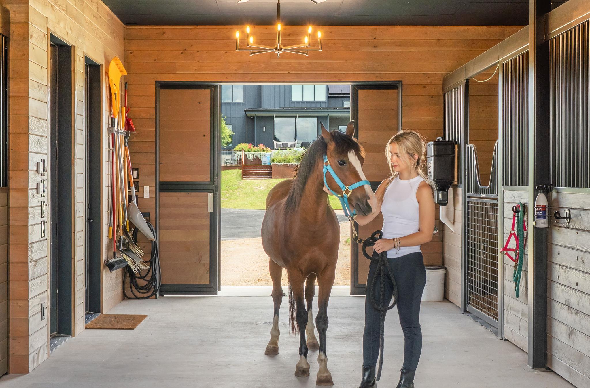 Step inside this luxurious stable, featuring eleg