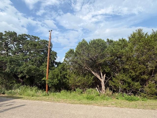 Roadside acreage featuring mature trees and exist