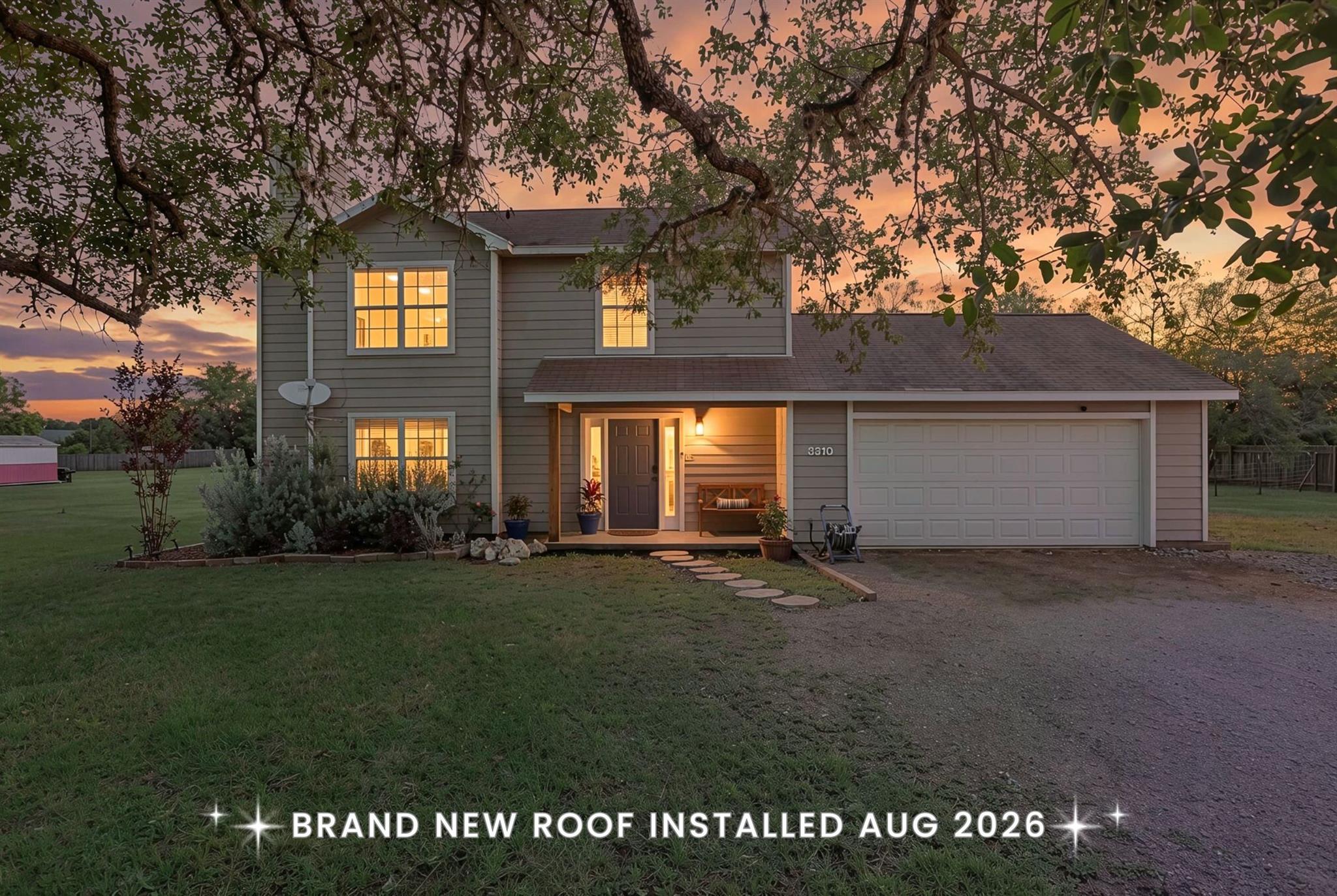 A charming two-story home with a welcoming front 