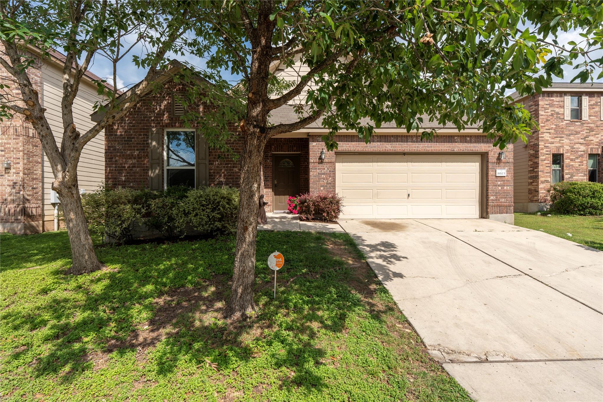 A classic brick exterior offers enduring curb app