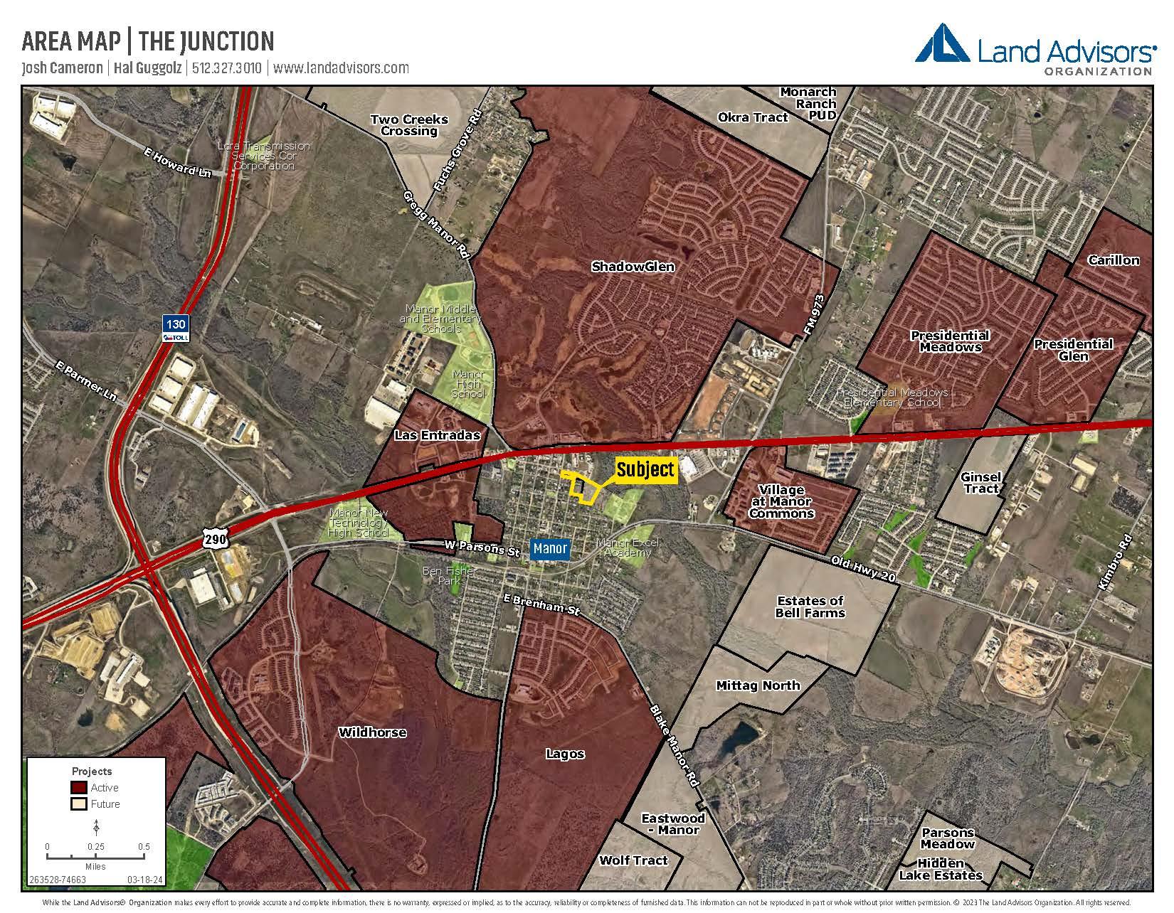 Area Map. Illustrating the property's location an