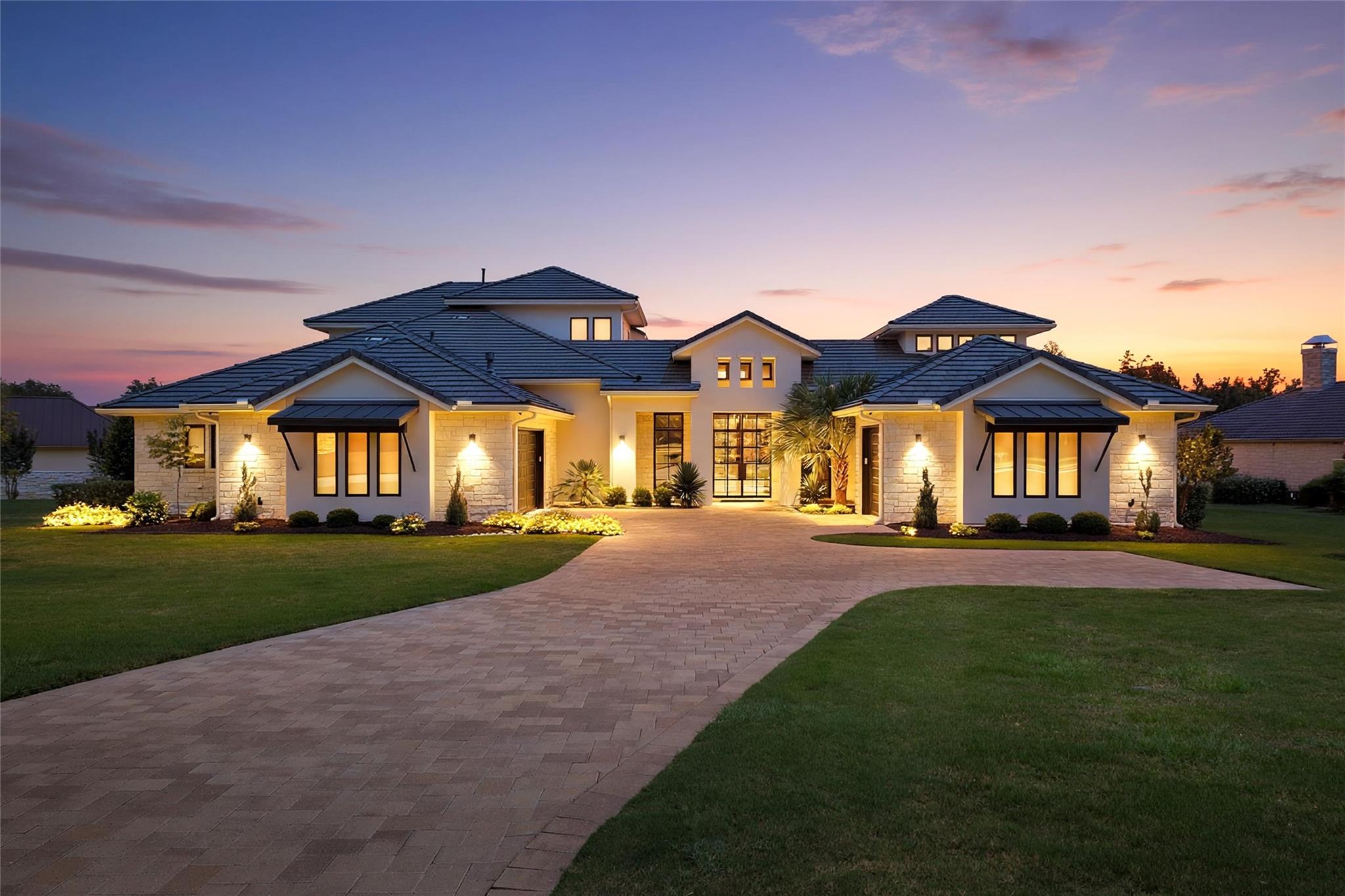 A grand entrance awaits at this meticulously illu