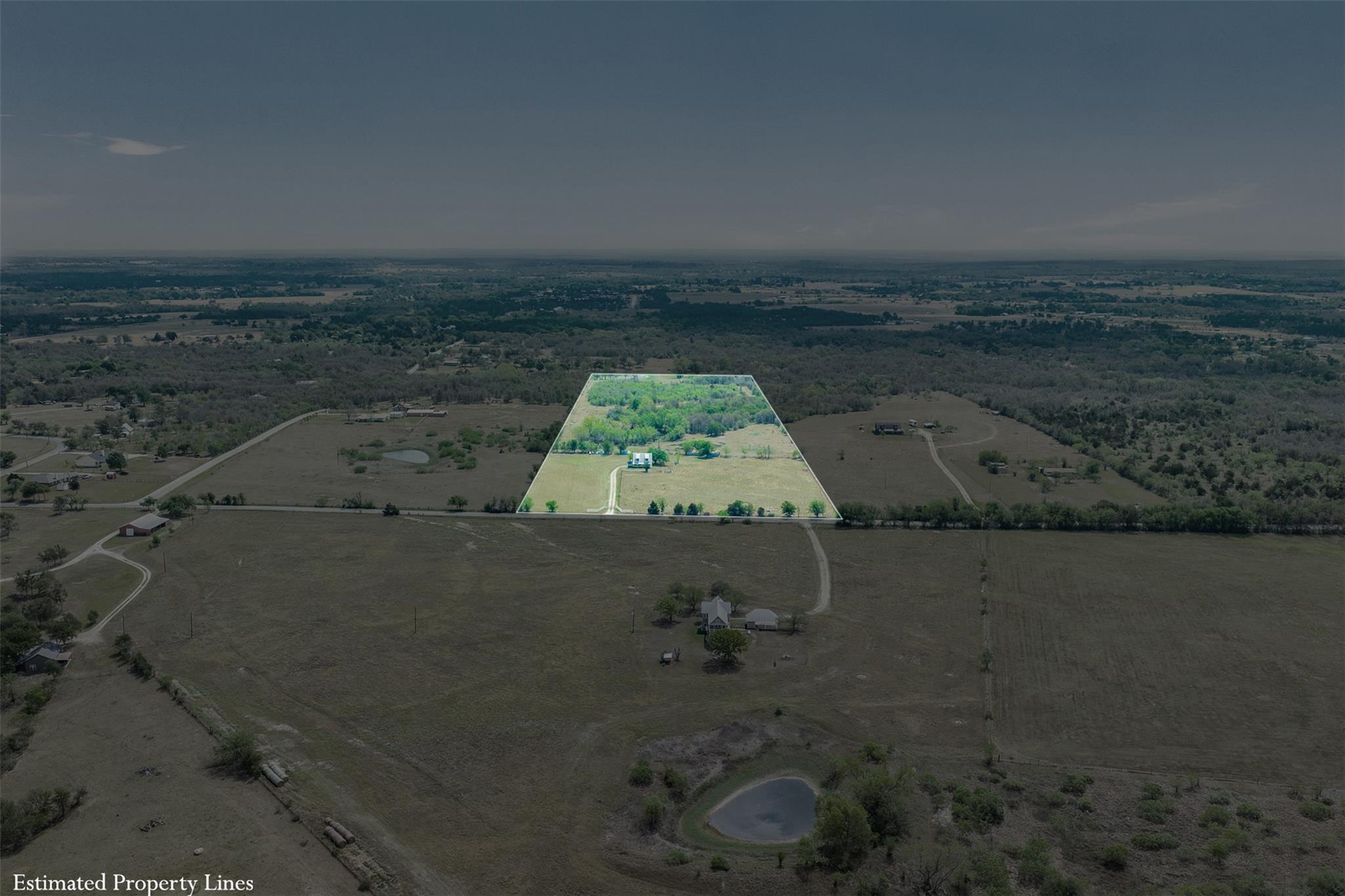Aerial view of property and surrounding area feat