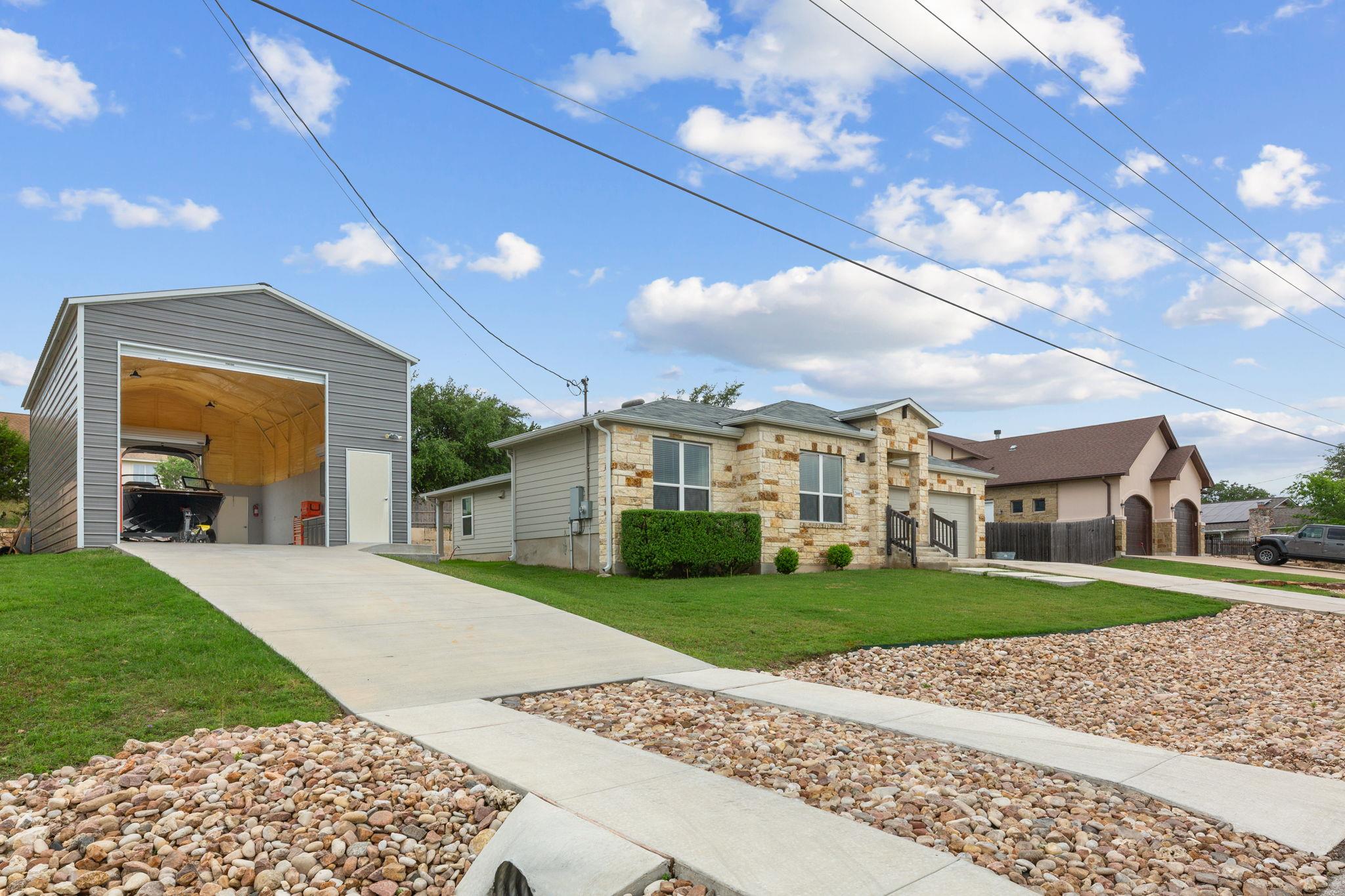 Discover a charming home with a separate garage a