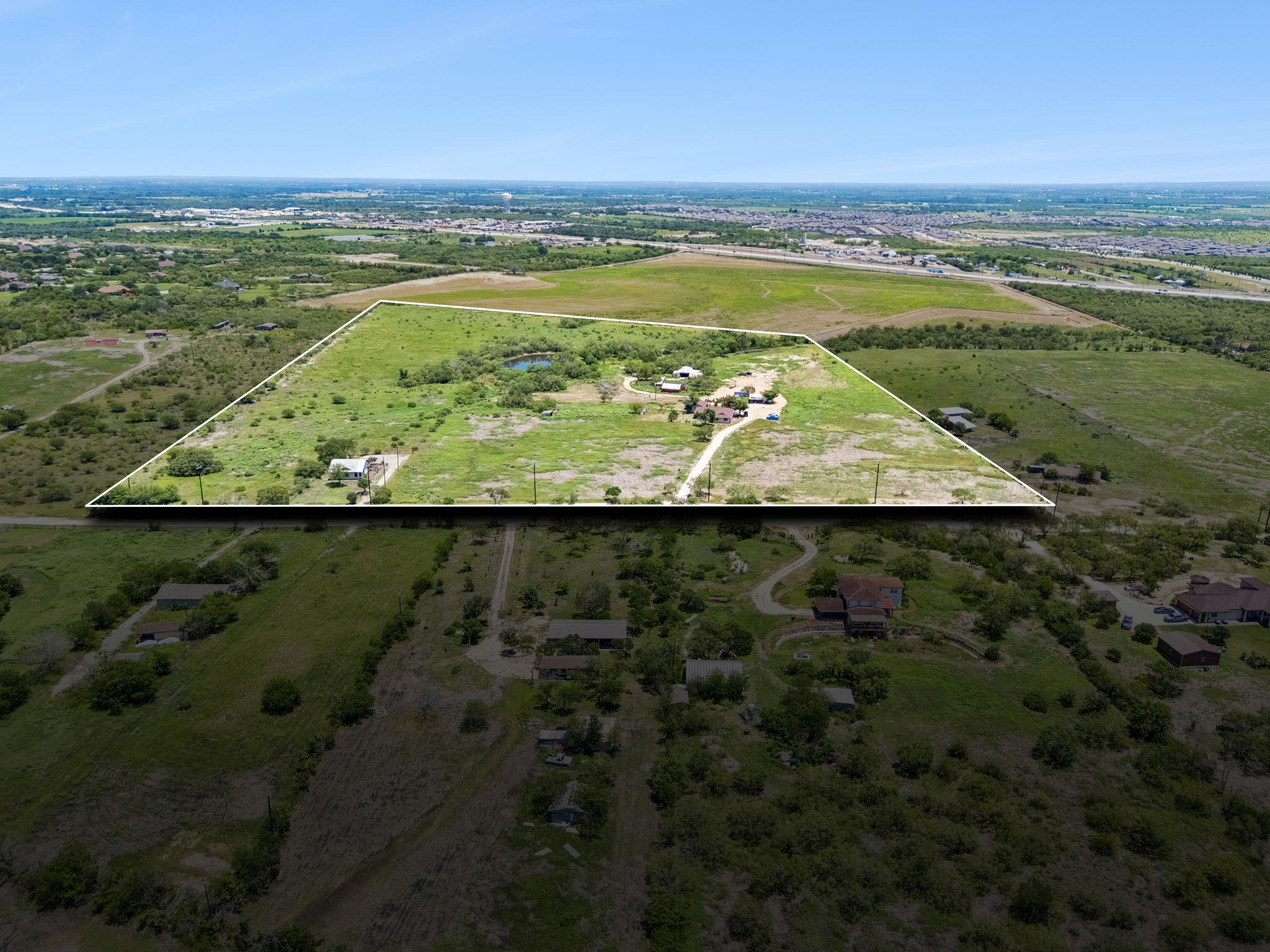 A spacious countryside property outlined from abo