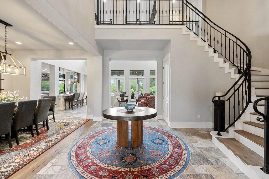 A grand entrance welcomes you into an inviting ho