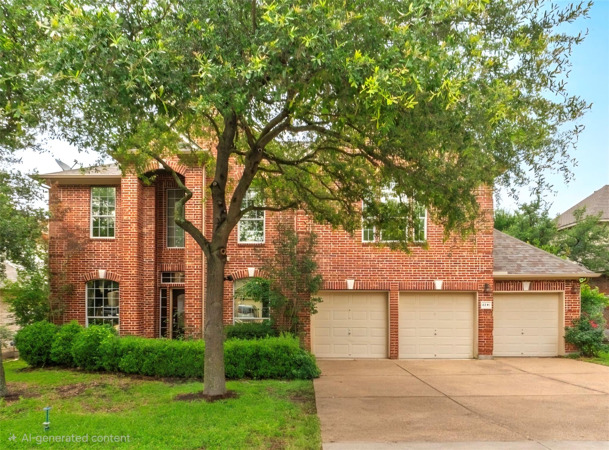 A classic brick exterior offers timeless curb app