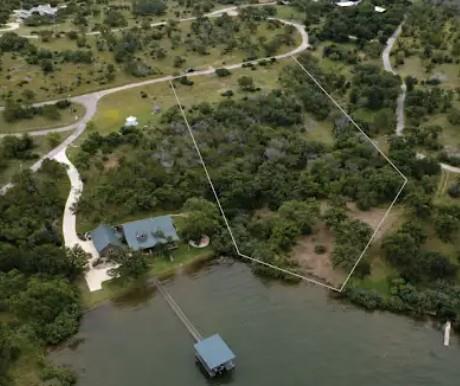 A picturesque waterfront lot with a private dock 