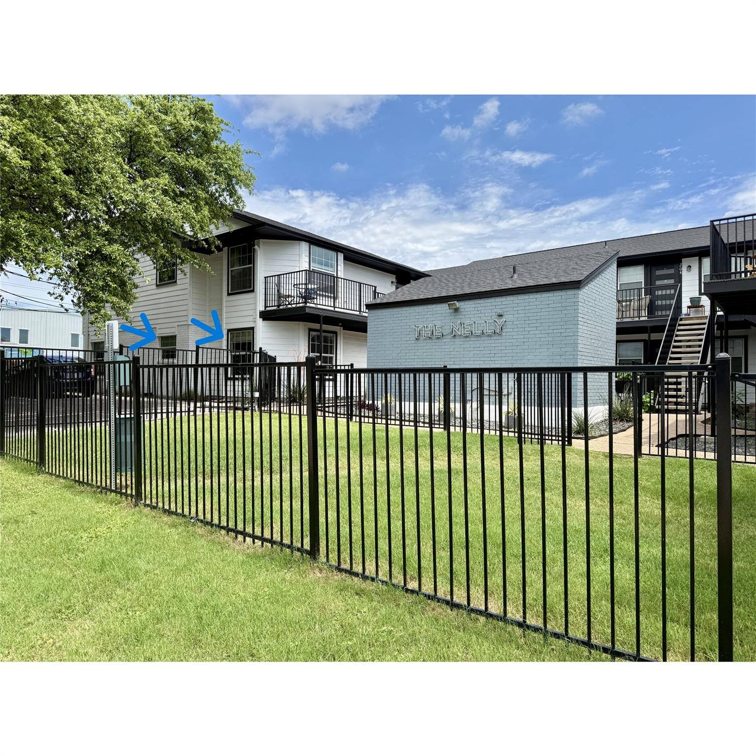 A glimpse of modern residences with sleek balconi