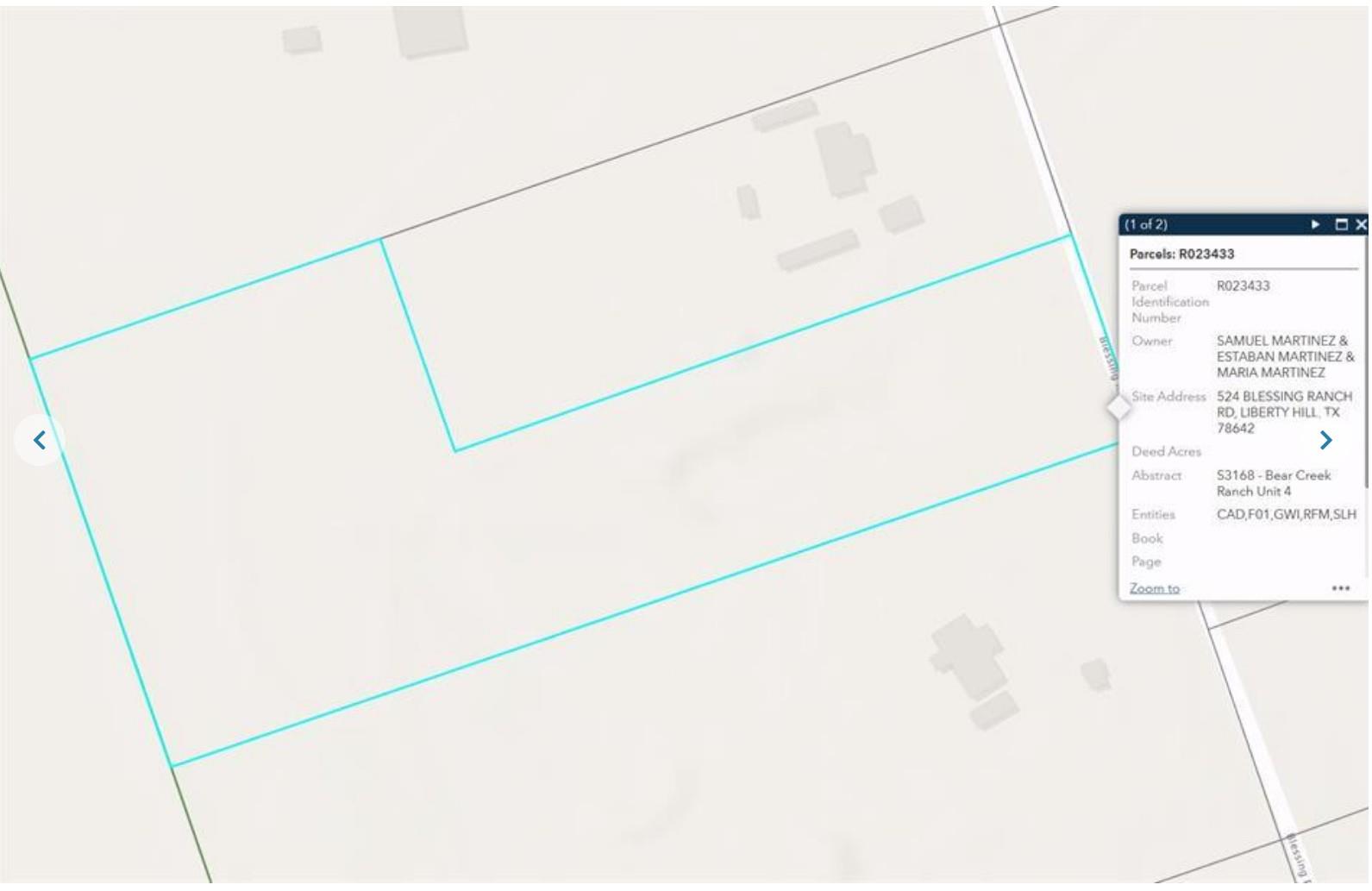Visualize property lines and essential parcel det