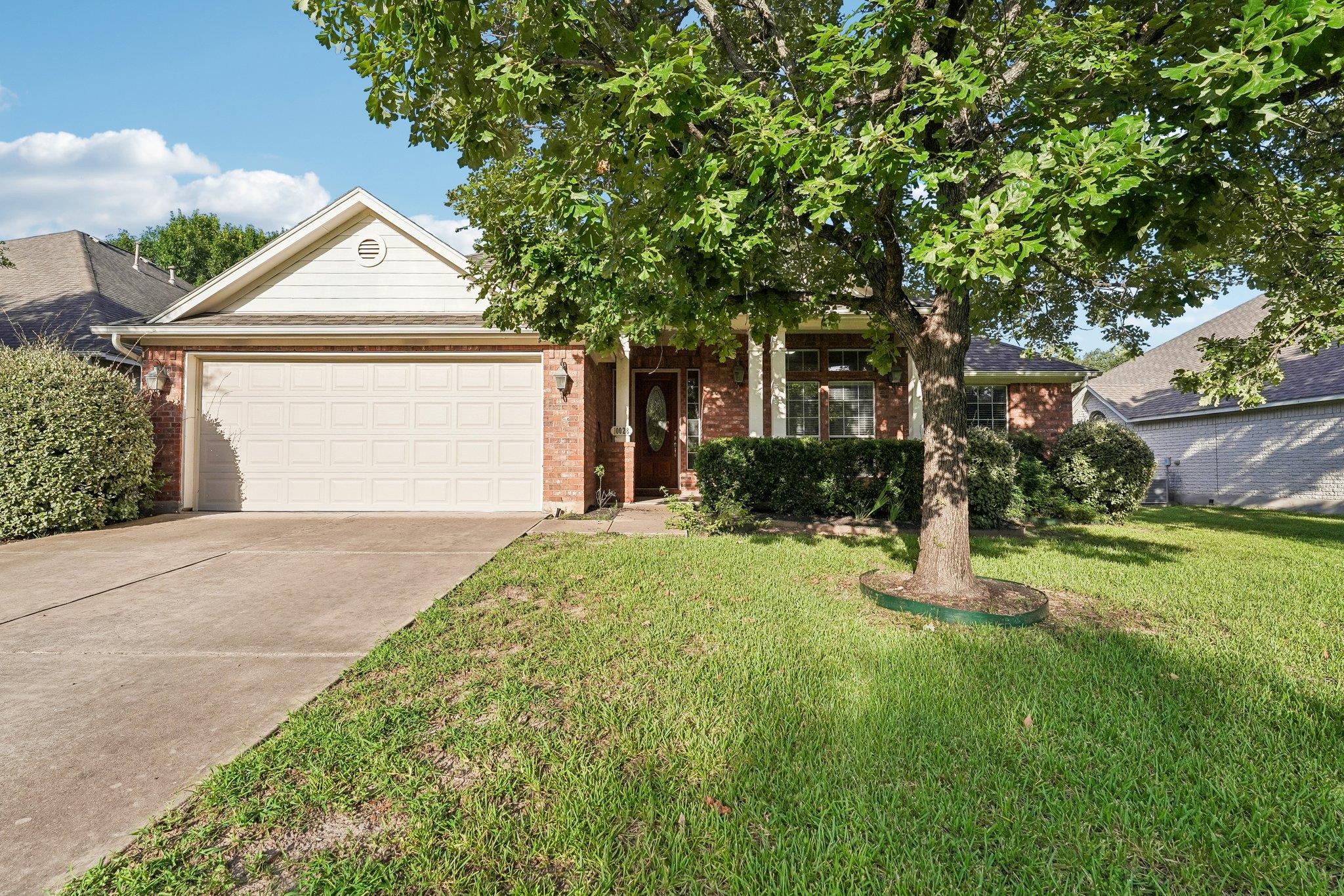 A classic brick exterior offers enduring appeal a