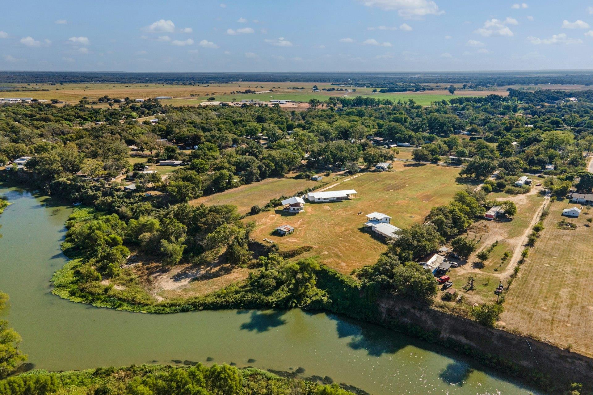 View of property location with a large body of wa
