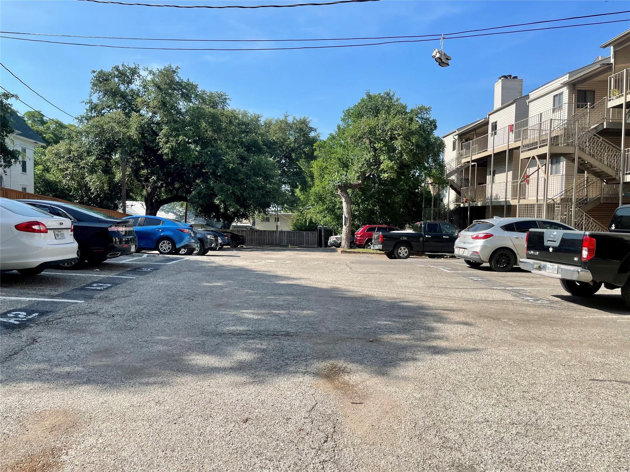Conveniently situated parking with ample space fo