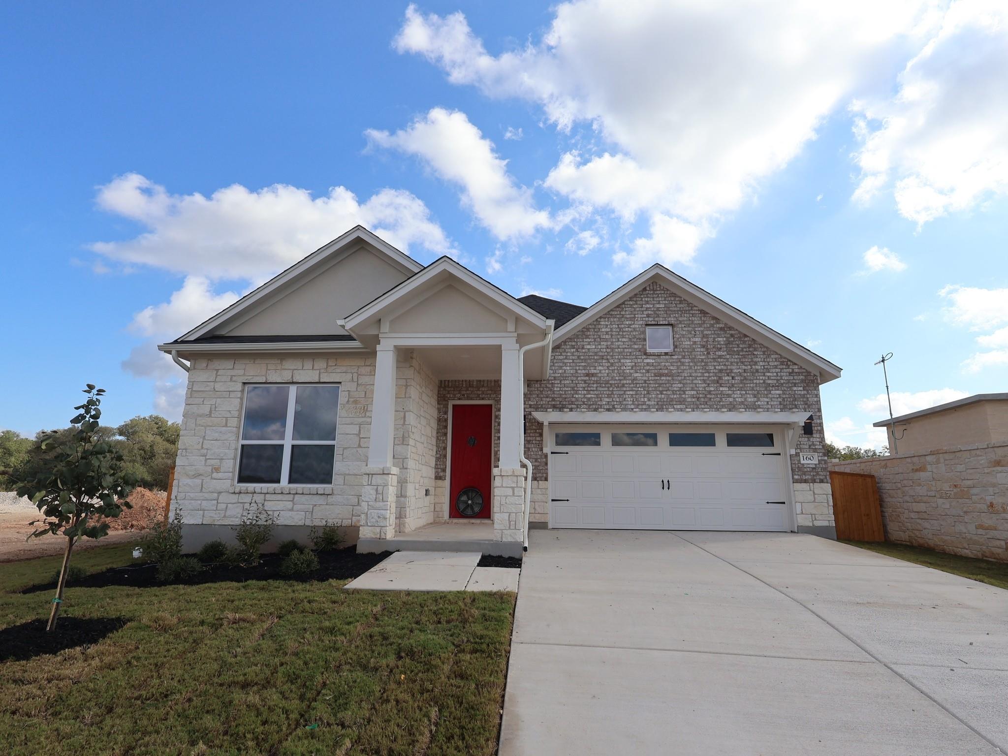 A classic stone and brick exterior presents timel