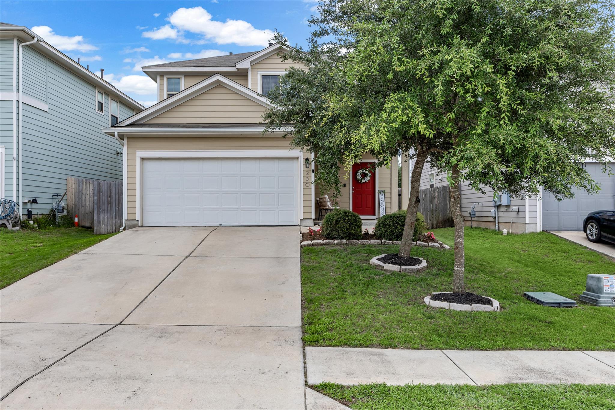 A well-maintained suburban dwelling with a privat