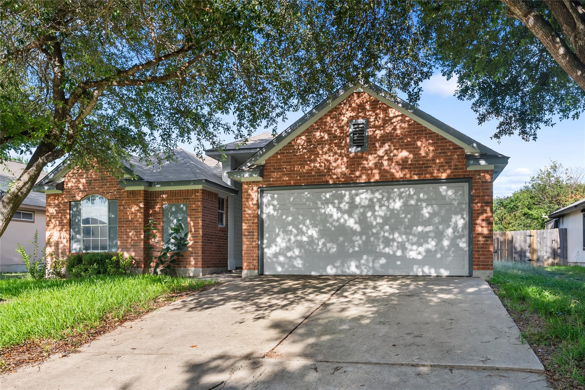 A classic brick exterior offers enduring appeal f