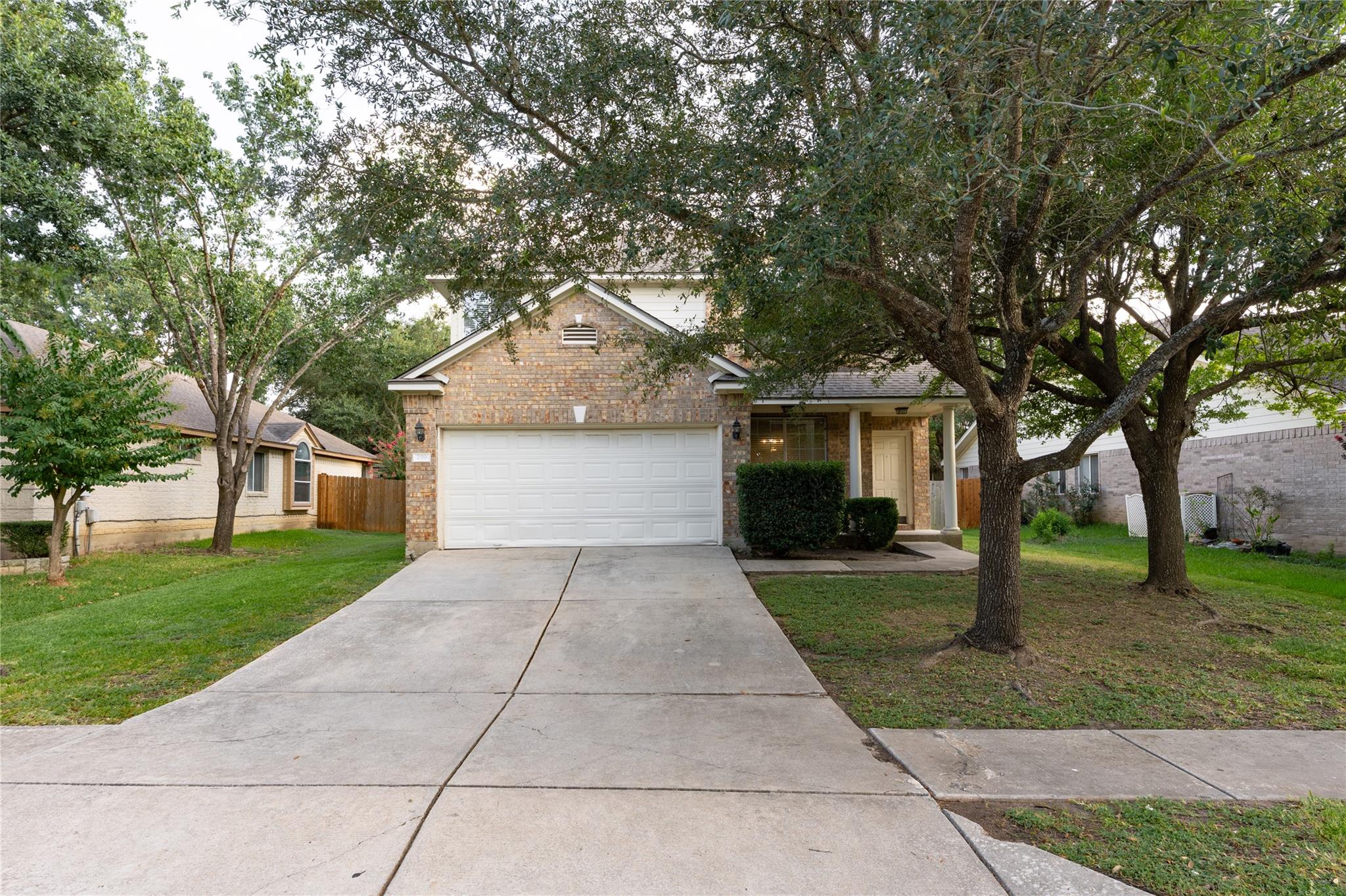A classic brick exterior offers timeless curb app