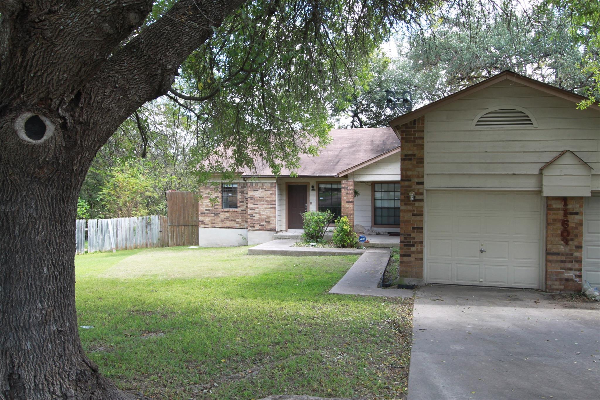 A classic brick exterior offers enduring appeal w