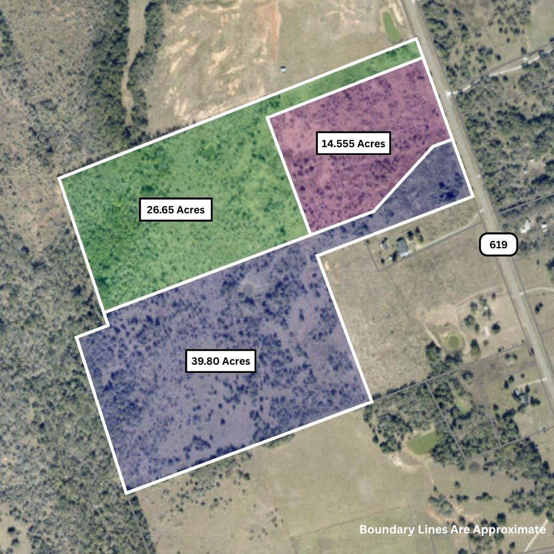 Map of property location with property parcel out