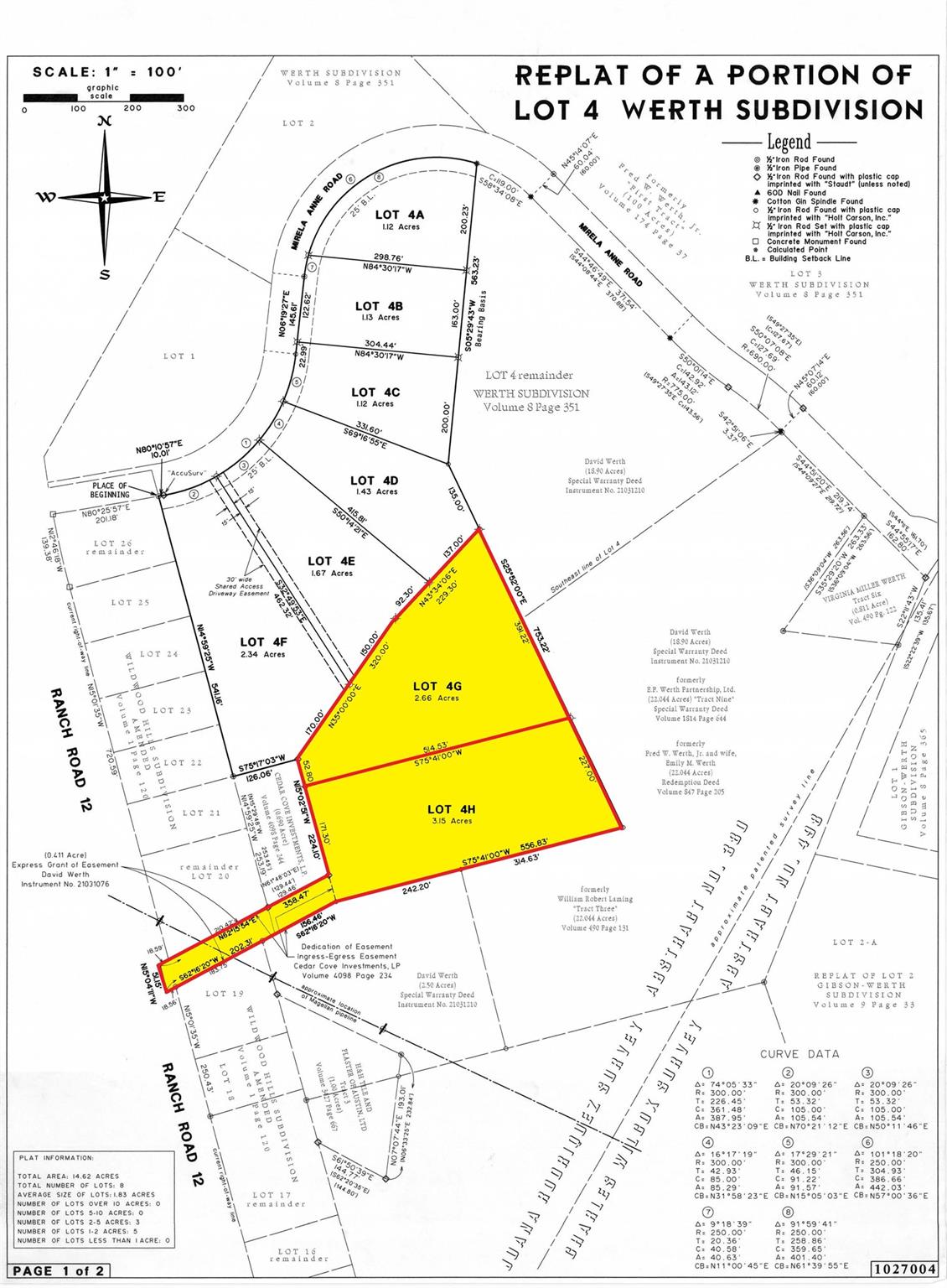 Visualize property boundaries and acreage with th