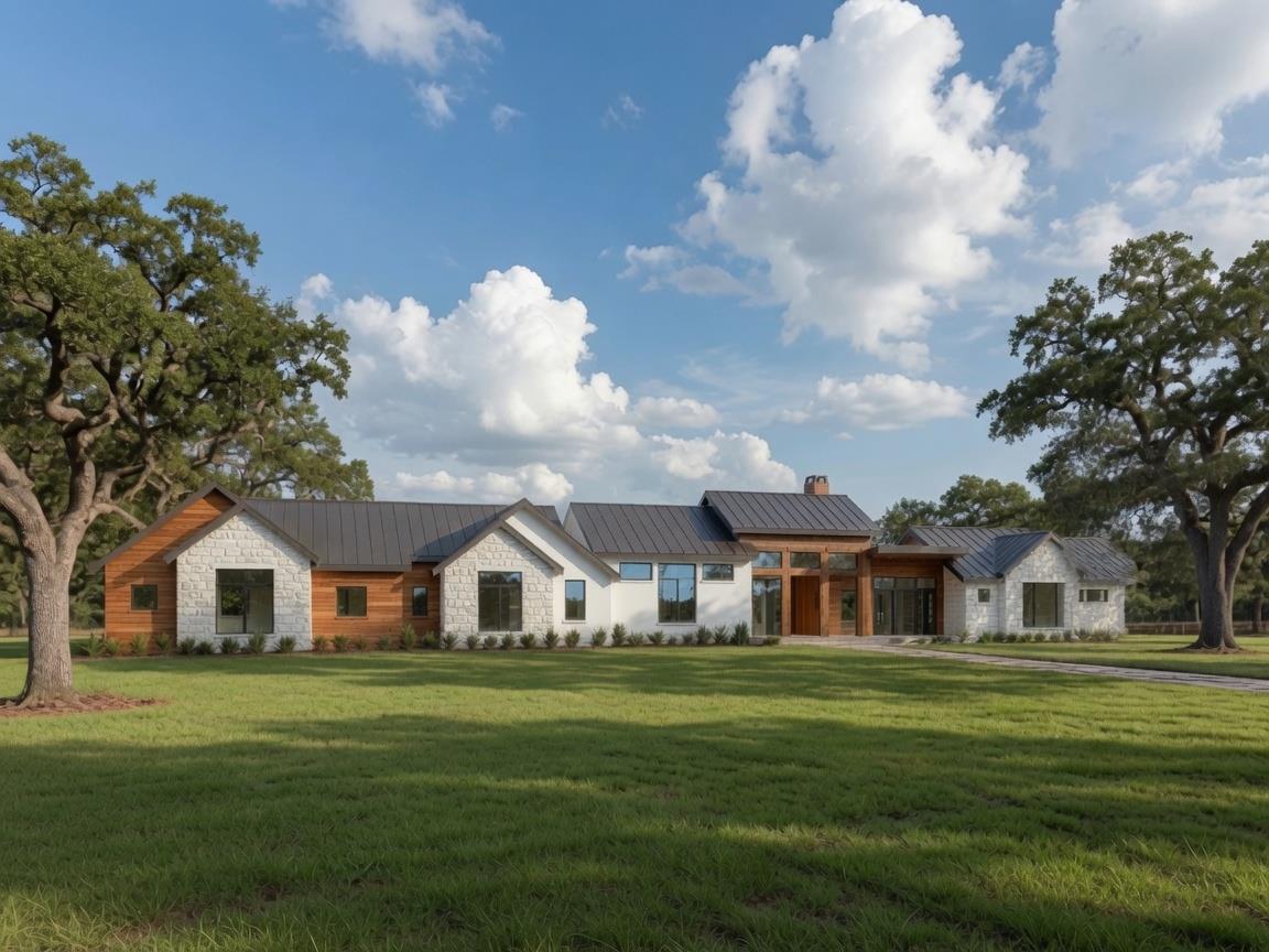 Elegant country estate showcasing a harmonious bl