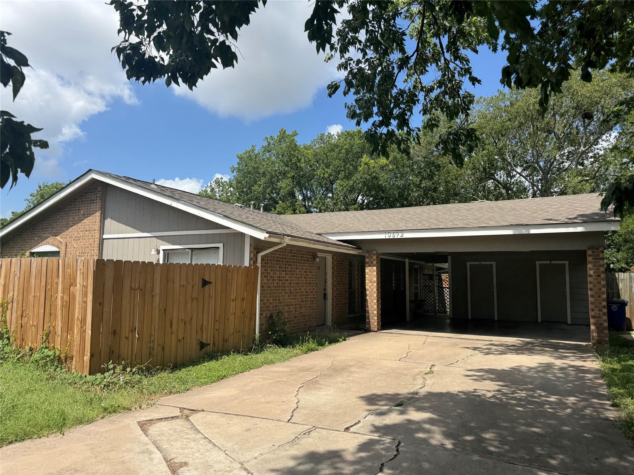 A well-maintained single-story residence with a p