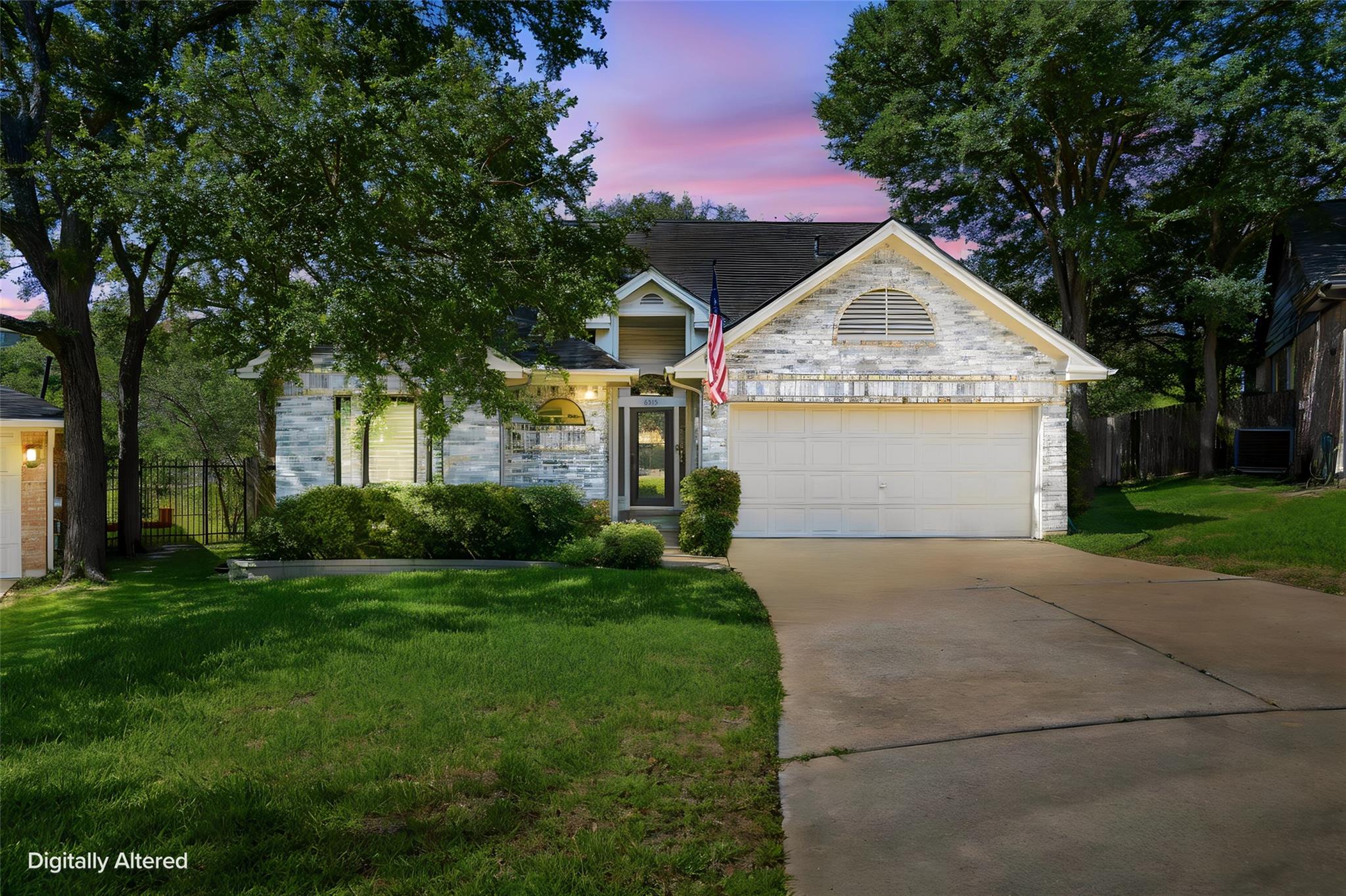 A welcoming facade with a well-maintained lawn an