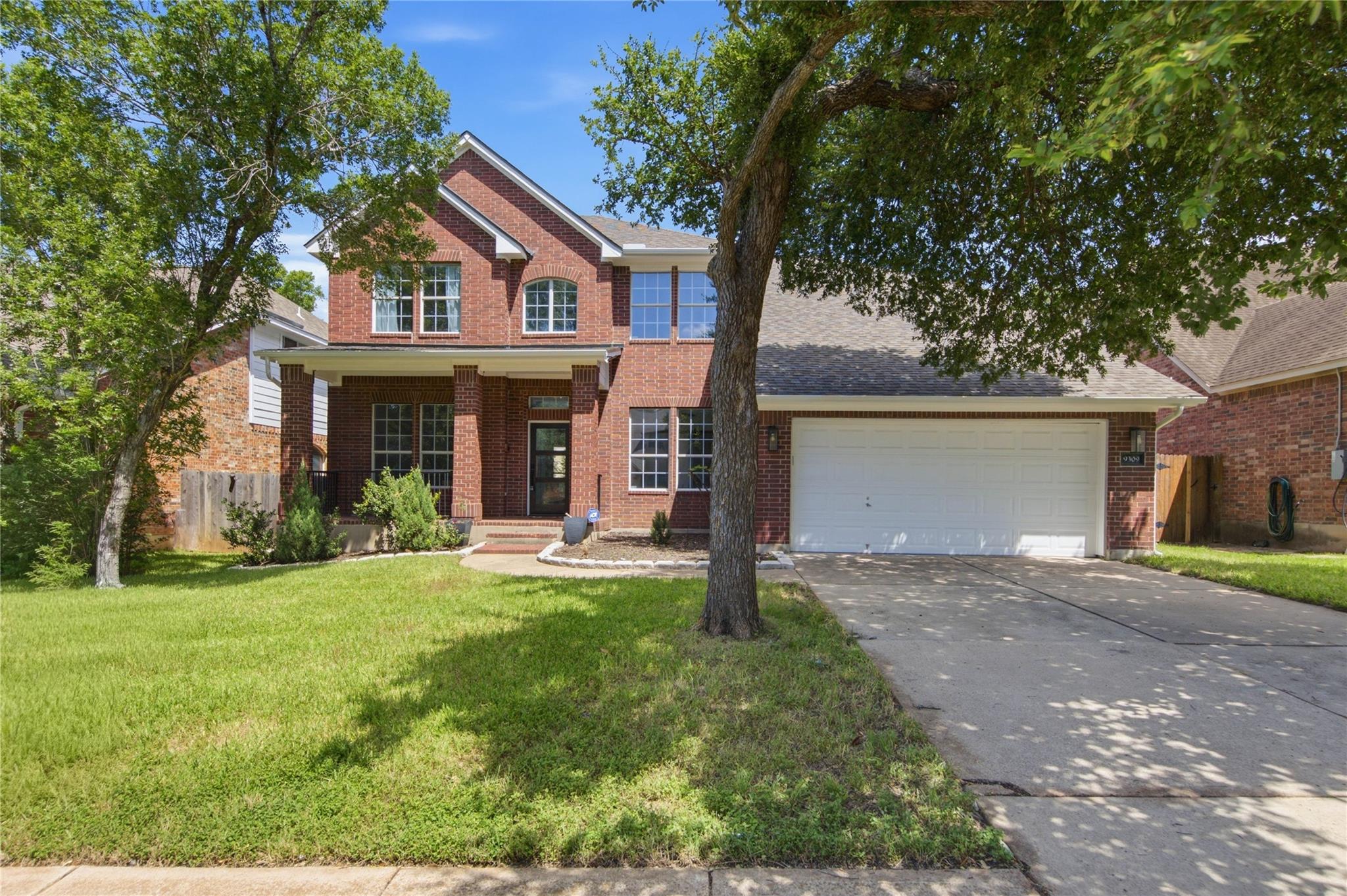 A classic brick exterior offers enduring appeal a