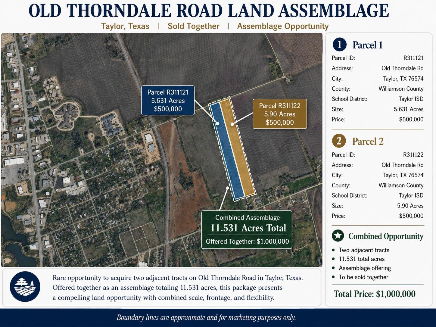 Prime development opportunity with two adjacent t