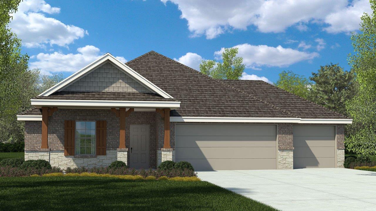 A charming façade showcasing a blend of brick and