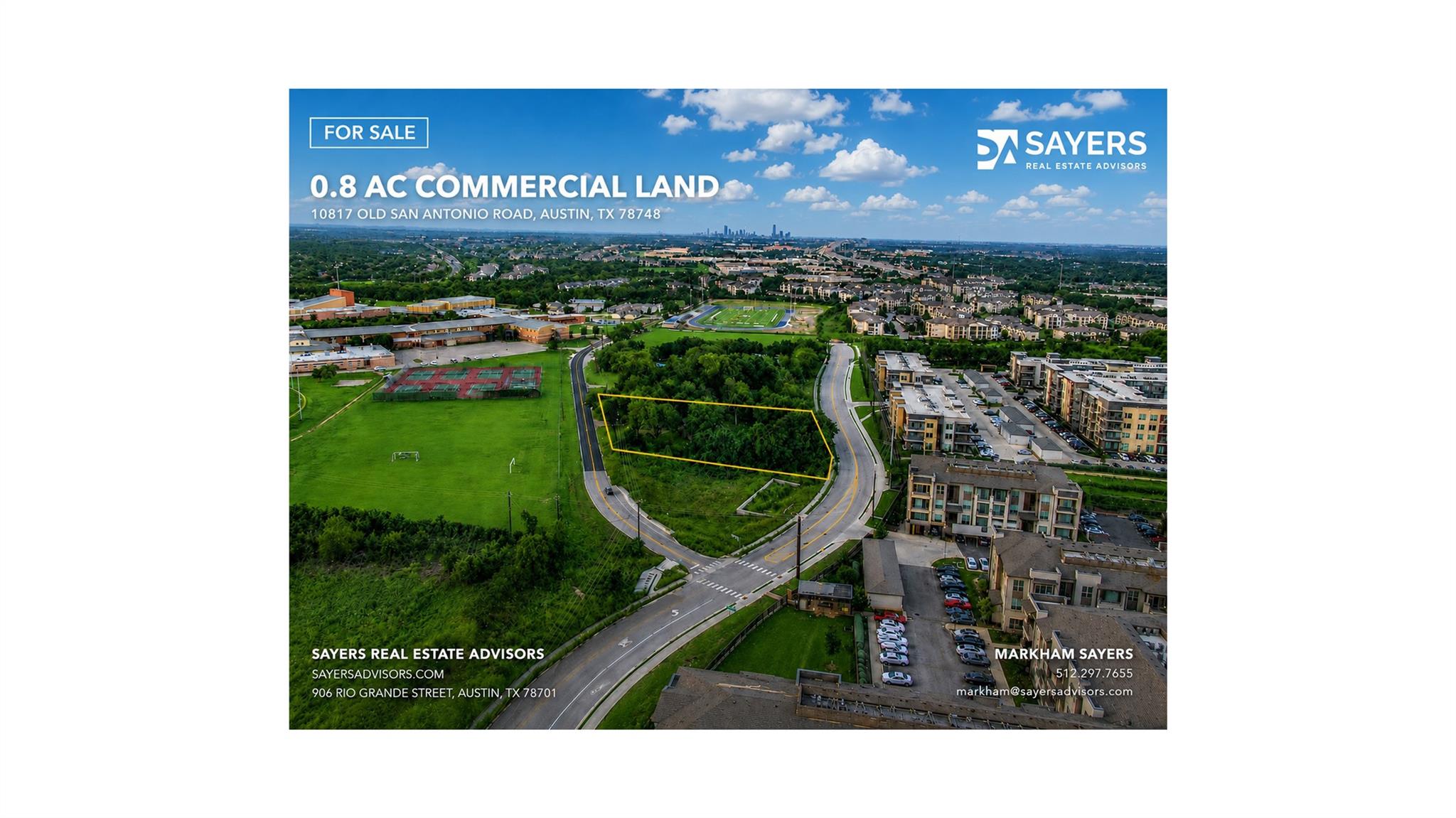 A prime commercial land parcel awaits, positioned