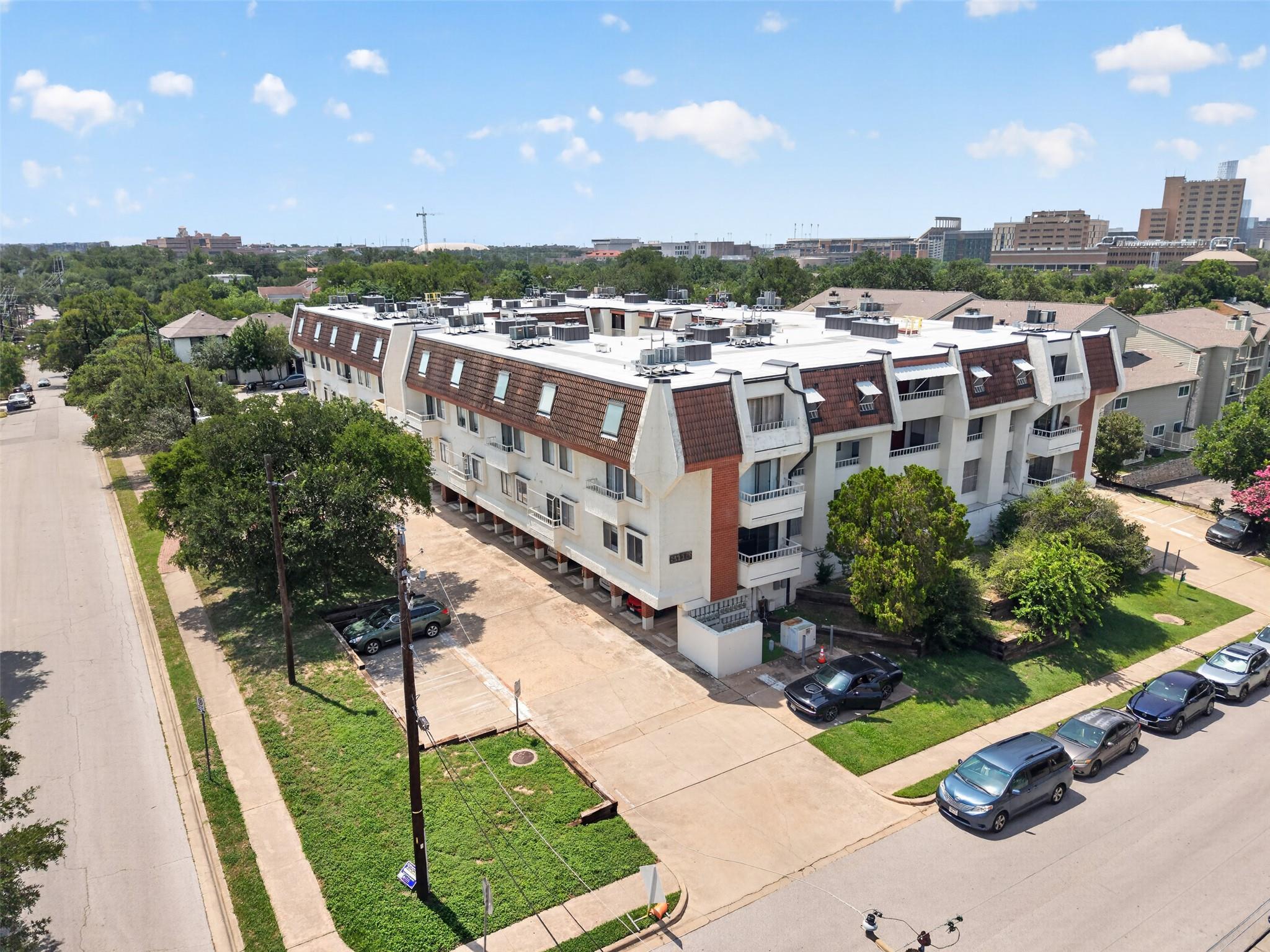 An aerial perspective reveals the expansive layou