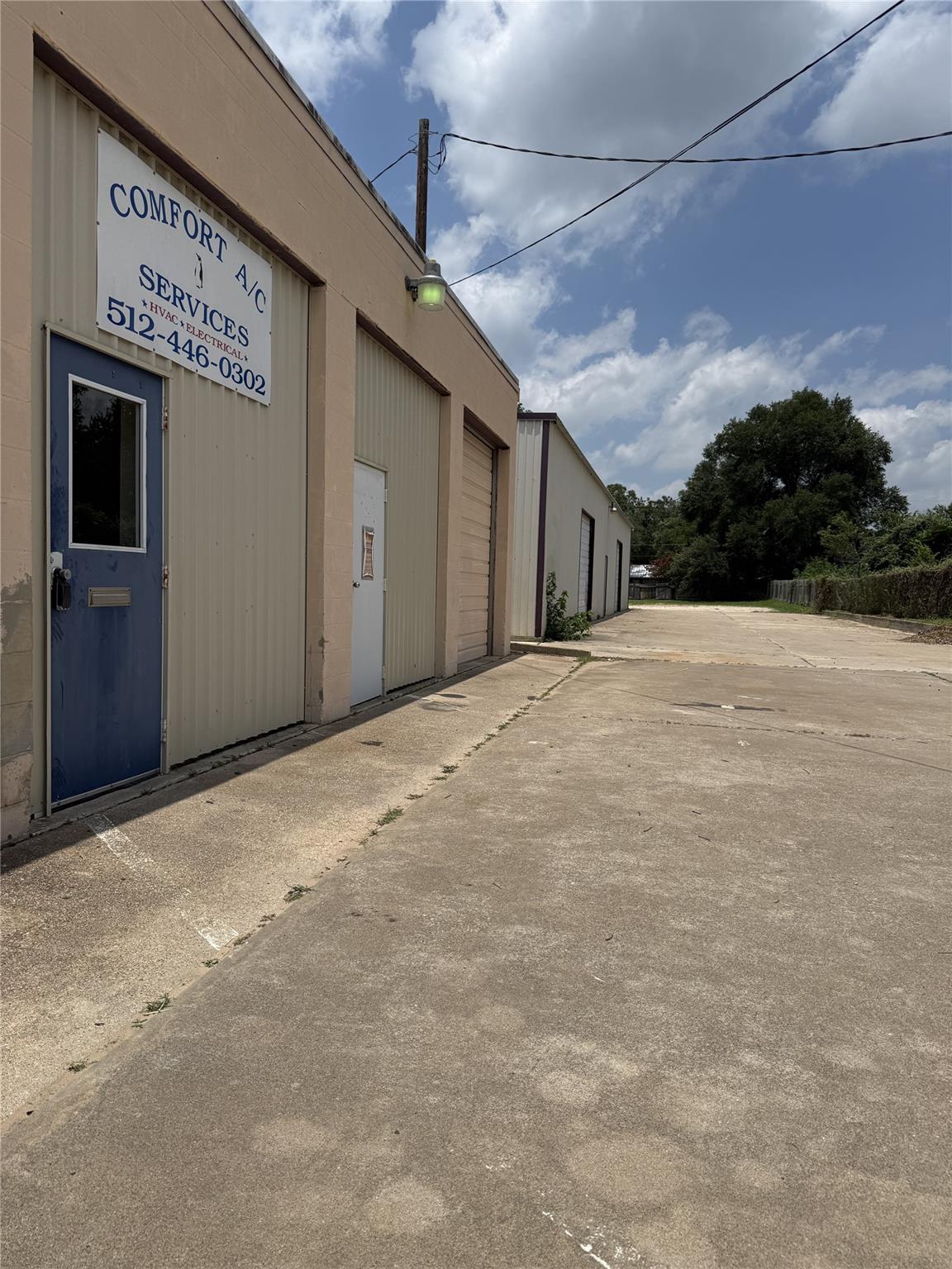 Functional commercial units offer ample space and