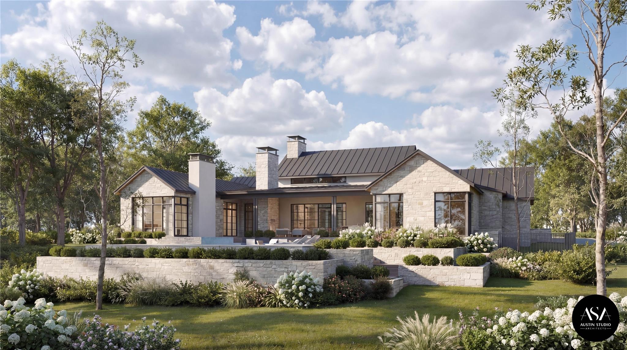 Architectural stone craftsmanship defines this re
